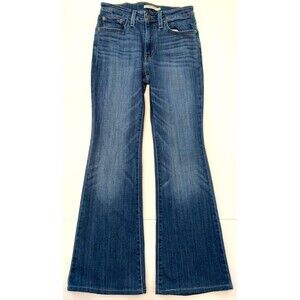 Levis 726 Jeans Womens 28 Flare Mid Rise Bootcut Stretch Whiskered Y2K Denim